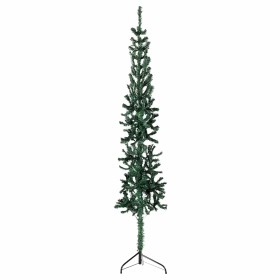 Medio árbol de Navidad artificial con soporte verde 120 cm en Decoración Festiva y Estacional | Comprar online en Foru.es