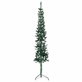Medio árbol de Navidad artificial con soporte verde 120 cm en Decoración Festiva y Estacional | Comprar online en Foru.es