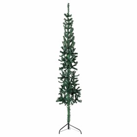 Medio árbol de Navidad artificial con soporte verde 180 cm en Decoración Festiva y Estacional | Comprar online en Foru.es