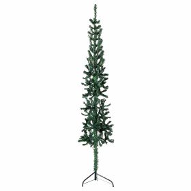 Medio árbol de Navidad artificial con soporte verde 180 cm en Decoración Festiva y Estacional | Comprar online en Foru.es