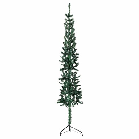 Medio árbol de Navidad artificial con soporte verde 180 cm en Decoración Festiva y Estacional | Comprar online en Foru.es