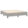 Cama box spring con colchón tela gris claro 180x200 cm de vidaXL, Camas y somieres - Ref: Foro24-3131689, Precio: 608,94 €, D...