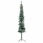 Medio árbol de Navidad artificial con soporte verde 210 cm en Decoración Festiva y Estacional | Comprar online en Foru.es