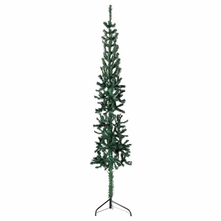 Medio árbol de Navidad artificial con soporte verde 240 cm en Decoración Festiva y Estacional | Comprar online en Foru.es