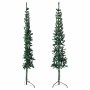 Medio árbol de Navidad artificial con soporte verde 240 cm en Decoración Festiva y Estacional | Comprar online en Foru.es