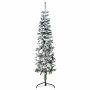Mitad árbol Navidad artificial delgado con nieve 150 cm en Decoración Festiva y Estacional | Comprar online en Foru.es