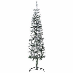Mitad árbol Navidad artificial delgado con nieve 150 cm en Decoración Festiva y Estacional | Comprar online en Foru.es
