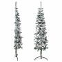Mitad árbol Navidad artificial delgado con nieve 150 cm en Decoración Festiva y Estacional | Comprar online en Foru.es