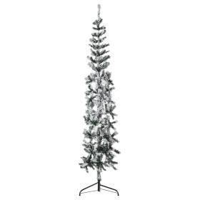 Mitad árbol Navidad artificial delgado con nieve 180 cm en Decoración Festiva y Estacional | Comprar online en Foru.es