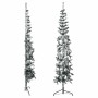 Mitad árbol Navidad artificial delgado con nieve 180 cm en Decoración Festiva y Estacional | Comprar online en Foru.es