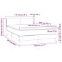 Cama box spring con colchón tela color crema 140x200 cm de vidaXL, Camas y somieres - Ref: Foro24-3130118, Precio: 452,47 €, ...