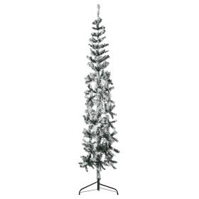 Mitad árbol Navidad artificial delgado con nieve 240 cm en Decoración Festiva y Estacional | Comprar online en Foru.es