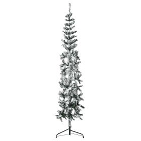 Mitad árbol Navidad artificial delgado con nieve 240 cm en Decoración Festiva y Estacional | Comprar online en Foru.es