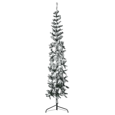 Mitad árbol Navidad artificial delgado con nieve 240 cm en Decoración Festiva y Estacional | Comprar online en Foru.es