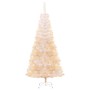 Árbol Navidad artificial puntas iridiscentes PVC blanco 240 cm en Decoración Festiva y Estacional | Comprar online en Foru.es