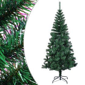 Árbol de Navidad artificial puntas iridiscentes PVC verde 120cm en Decoración Festiva y Estacional | Comprar online en Foru.es