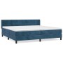 Cama box spring con colchón terciopelo azul oscuro 200x200 cm de vidaXL, Camas y somieres - Ref: Foro24-3130983, Precio: 590,...