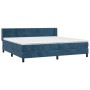 Cama box spring con colchón terciopelo azul oscuro 200x200 cm de vidaXL, Camas y somieres - Ref: Foro24-3130983, Precio: 590,...