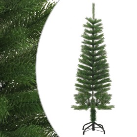 Árbol de Navidad artificial estrecho con soporte PE 120 cm en Decoración Festiva y Estacional | Comprar online en Foru.es