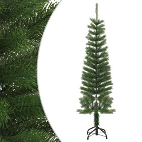 Árbol de Navidad artificial estrecho con soporte PE 150 cm en Decoración Festiva y Estacional | Comprar online en Foru.es