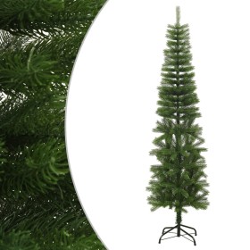 Árbol de Navidad artificial estrecho con soporte PE 210 cm en Decoración Festiva y Estacional | Comprar online en Foru.es