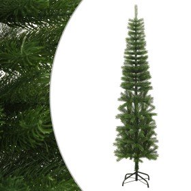 Árbol de Navidad artificial estrecho con soporte PE 240 cm en Decoración Festiva y Estacional | Comprar online en Foru.es