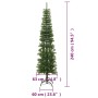 Árbol de Navidad artificial estrecho con soporte PE 240 cm en Decoración Festiva y Estacional | Comprar online en Foru.es