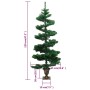 Árbol de Navidad preiluminado con luces y macetero verde 120 cm en Decoración Festiva y Estacional | Comprar online en Foru.es