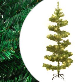 Árbol de Navidad preiluminado con luces y soporte verde 150 cm en Decoración Festiva y Estacional | Comprar online en Foru.es
