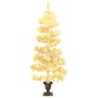 Árbol de Navidad en espiral con luces y macetero blanco 120 cm en Decoración Festiva y Estacional | Comprar online en Foru.es