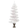 Árbol de Navidad en espiral con luces y macetero blanco 120 cm en Decoración Festiva y Estacional | Comprar online en Foru.es