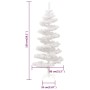 Árbol de Navidad en espiral con luces y soporte blanco 150 cm en Decoración Festiva y Estacional | Comprar online en Foru.es