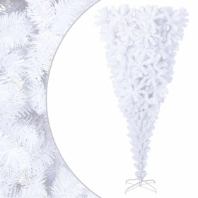 Árbol de Navidad artificial al revés con soporte blanco 240 cm en Decoración Festiva y Estacional | Comprar online en Foru.es