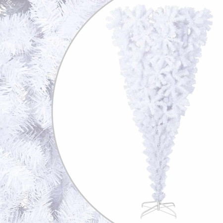 Árbol de Navidad artificial al revés con soporte blanco 240 cm en Decoración Festiva y Estacional | Comprar online en Foru.es