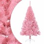 Medio árbol de Navidad artificial con soporte PVC rosa 150 cm en Decoración Festiva y Estacional | Comprar online en Foru.es