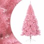Medio árbol de Navidad artificial con soporte PVC rosa 180 cm en Decoración Festiva y Estacional | Comprar online en Foru.es
