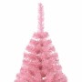 Medio árbol de Navidad artificial con soporte PVC rosa 180 cm en Decoración Festiva y Estacional | Comprar online en Foru.es