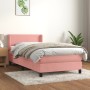 Cama box spring con colchón terciopelo rosa 80x200 cm de vidaXL, Camas y somieres - Ref: Foro24-3130810, Precio: 285,90 €, De...