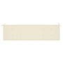 Banco de jardín madera maciza teca con cojín crema 175 cm en Bancos de jardín | Comprar online en Foru.es