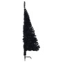 Medio árbol de Navidad artificial con soporte PVC negro 120 cm en Decoración Festiva y Estacional | Comprar online en Foru.es