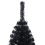 Medio árbol de Navidad artificial con soporte PVC negro 120 cm en Decoración Festiva y Estacional | Comprar online en Foru.es