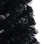Medio árbol de Navidad artificial con soporte PVC negro 120 cm en Decoración Festiva y Estacional | Comprar online en Foru.es
