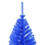 Medio árbol de Navidad artificial con soporte PVC azul 180 cm en Decoración Festiva y Estacional | Comprar online en Foru.es