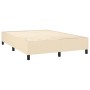 Cama box spring con colchón tela color crema 140x200 cm de vidaXL, Camas y somieres - Ref: Foro24-3131438, Precio: 508,93 €, ...
