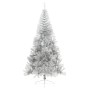 Medio árbol de Navidad artificial con soporte PET plata 240 cm en Decoración Festiva y Estacional | Comprar online en Foru.es