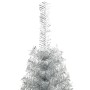 Medio árbol de Navidad artificial con soporte PET plata 240 cm en Decoración Festiva y Estacional | Comprar online en Foru.es