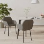 Sillas de comedor 2 unidades terciopelo gris oscuro en Sillas de comedor | Comprar online en Foru.es