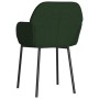 Sillas de comedor 2 unidades terciopelo verde oscuro en Sillas de comedor | Comprar online en Foru.es