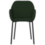 Sillas de comedor 2 unidades terciopelo verde oscuro en Sillas de comedor | Comprar online en Foru.es