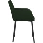Sillas de comedor 2 unidades terciopelo verde oscuro en Sillas de comedor | Comprar online en Foru.es